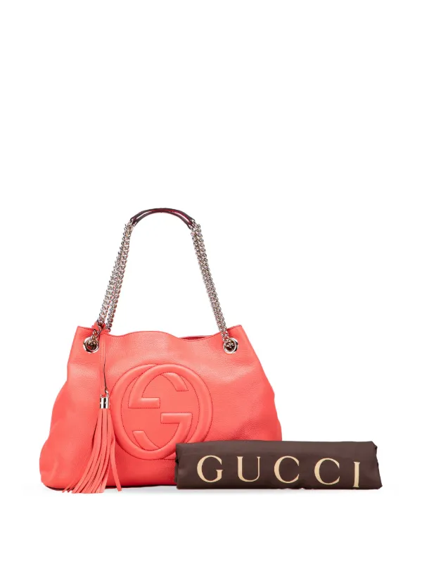 Gucci Pre-Owned 2016-2025 Medium Leather Soho Chain Tote Bag Pink  FARFETCH IN