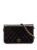 CHANEL Pre-Owned 1997-1999 CC Quilted Lambskin Full Single Flap crossbody bag - Black