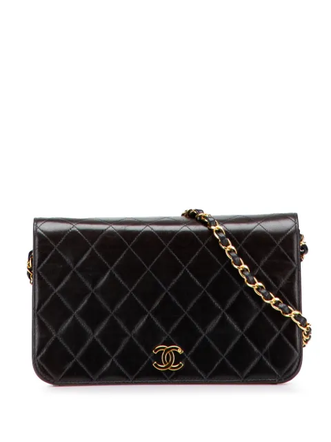 CHANEL Pre-Owned 1997-1999 CC Quilted Lambskin Full Single Flap crossbody bag