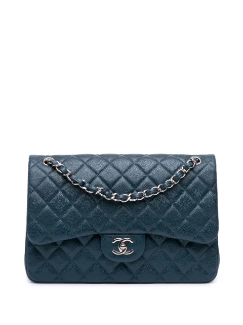 CHANEL Pre-Owned 2014-2015 Jumbo Classic Iridescent Caviar Double Flap shoulder bag