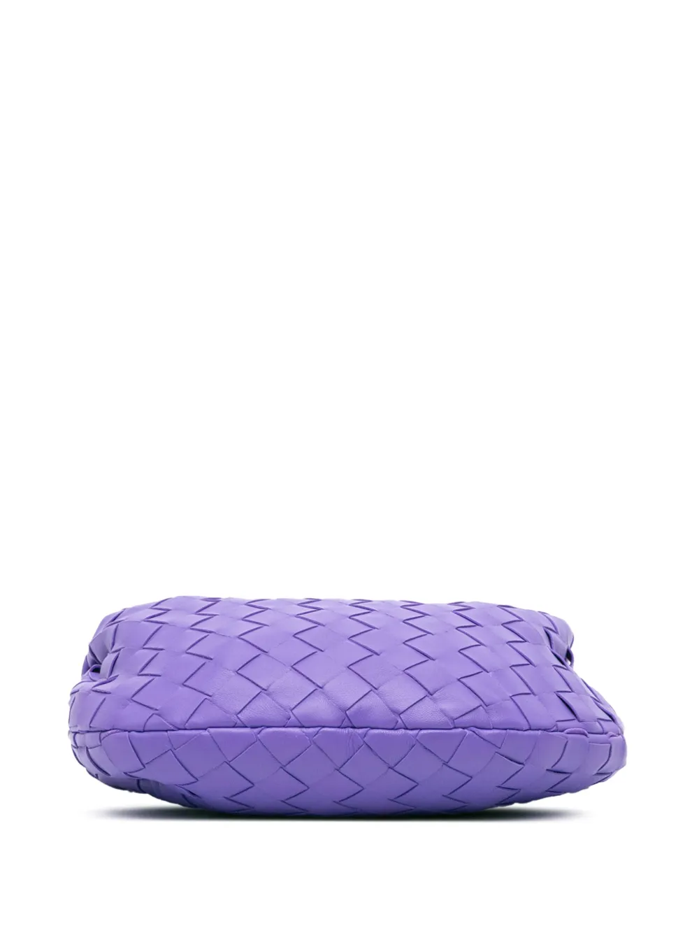 Pre-owned Bottega Veneta 2012-2025 Mini Nappa Intrecciato Jodie Hobo Bag In Purple