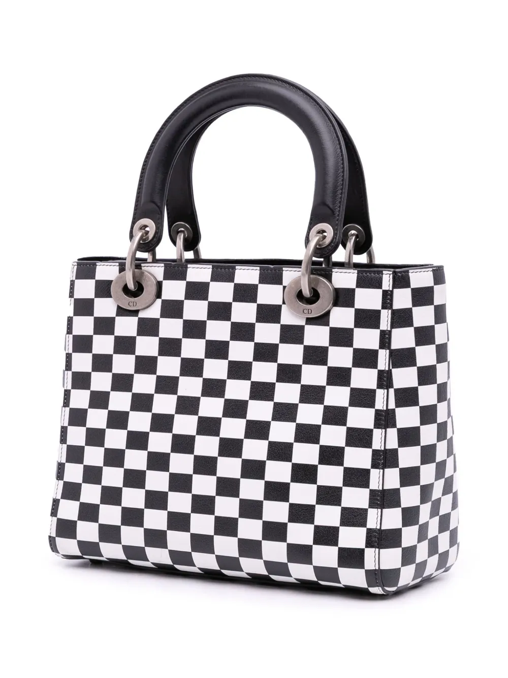Christian Dior Pre-Owned 2017 ミディアム カーフスキン チェッカー