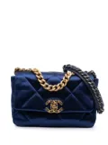 CHANEL Pre-Owned 2021-2025 Medium Satin 19 Flap satchel - Blue