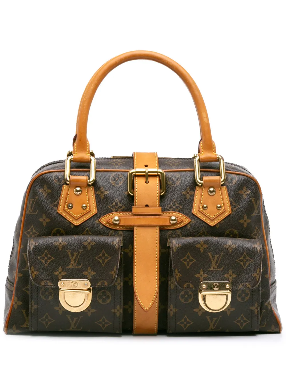 Louis Vuitton Pre-Owned 2007 Manhattan GM handtas met monogram | Bruin | Image 1