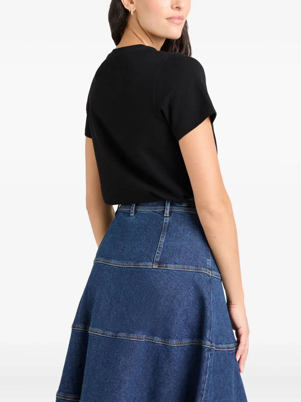 Cinq À Sept Merci Chain Tee In Black