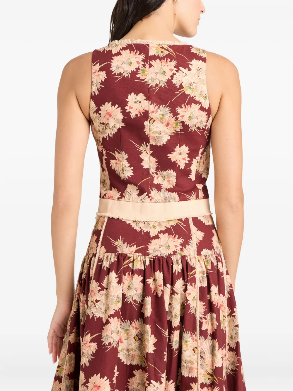 Cinq À Sept Cinq A Sept Mae Bouquet Rowena Top In Red