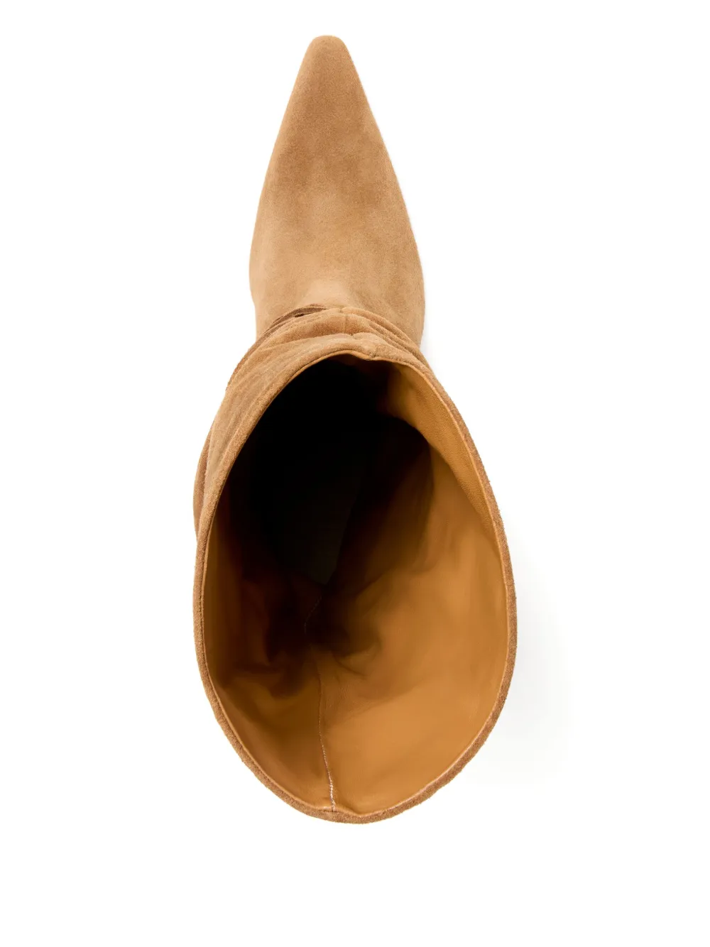 Cinq À Sept Samina Ruched Knee High Boot In Brown