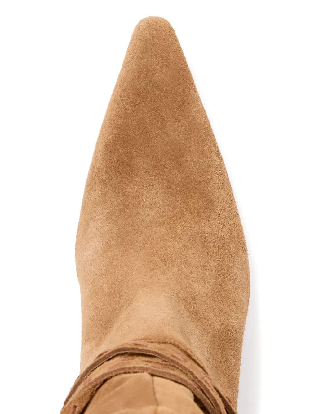 Cinq À Sept Samina Ruched Knee High Boot In Brown