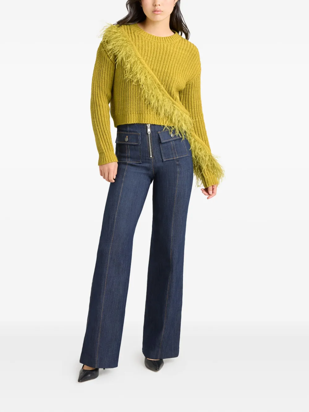 Cinq À Sept Kaelie Sweater In Yellow