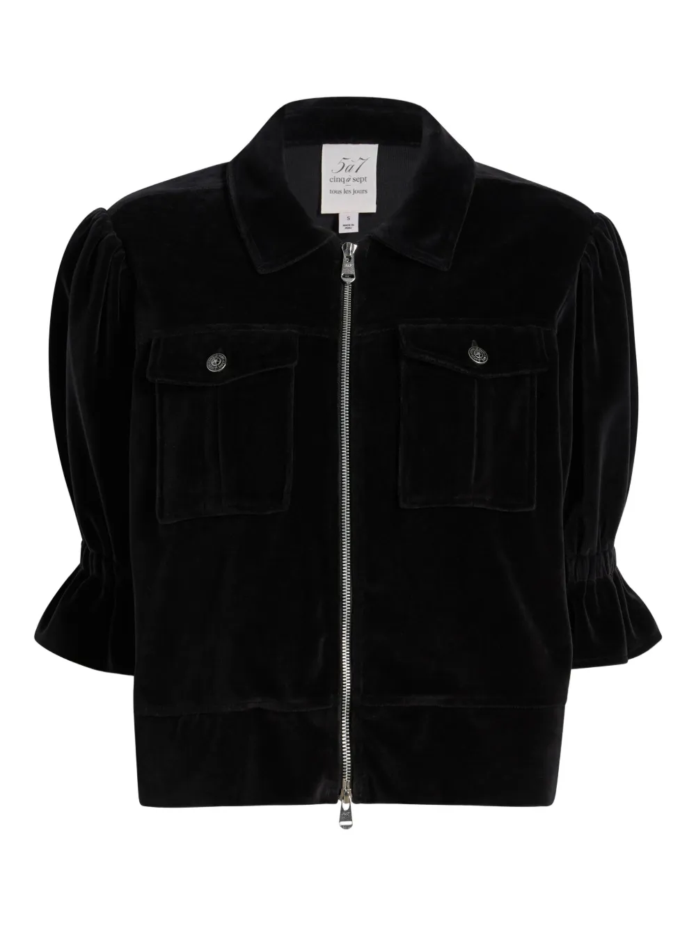 Cinq A Sept Holly velour jacket - ブラック Cinq A Sept Holly velour jacket - ブラック