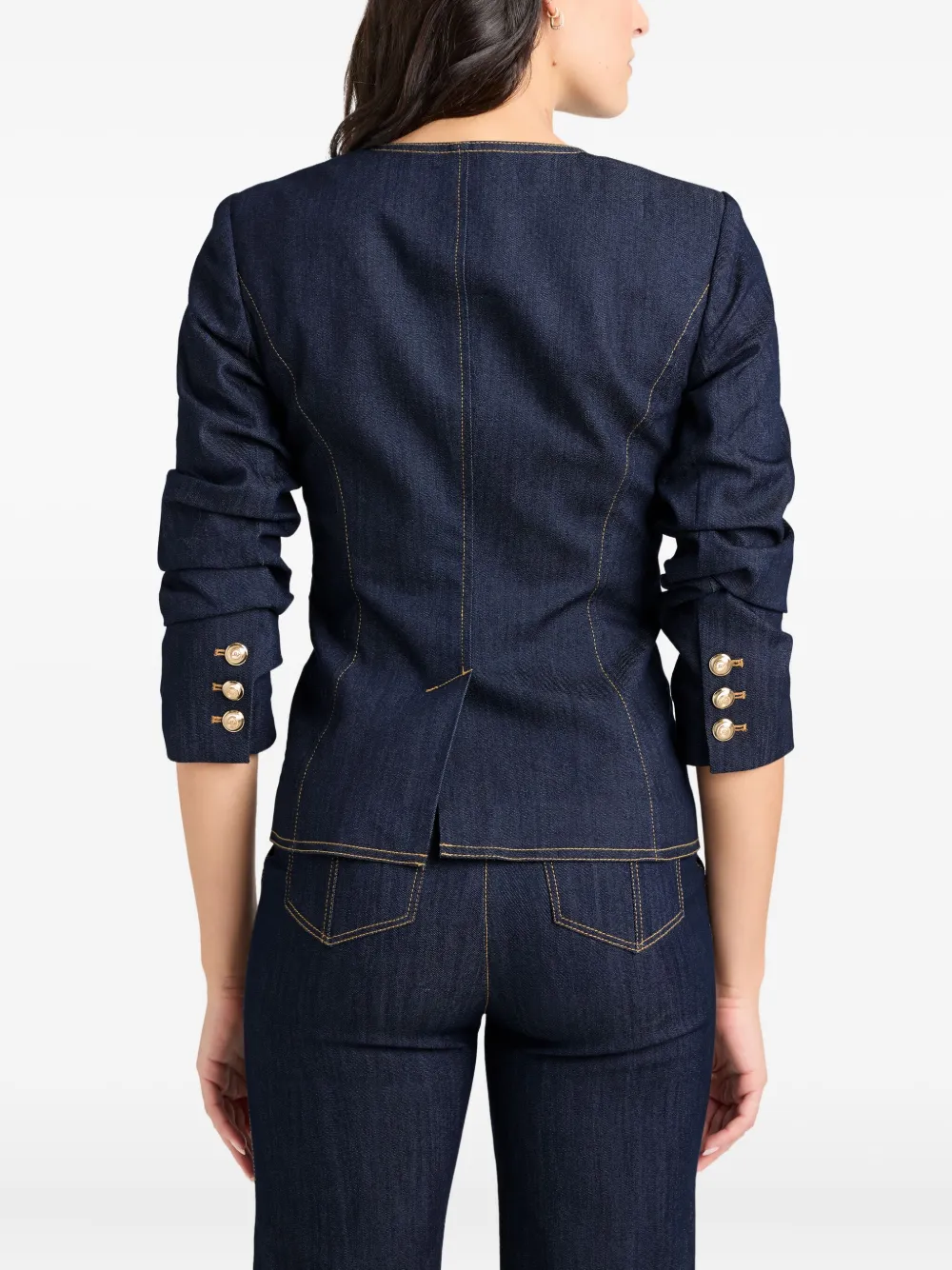 Cinq A Sept Chris jack met knoopsluiting Blauw