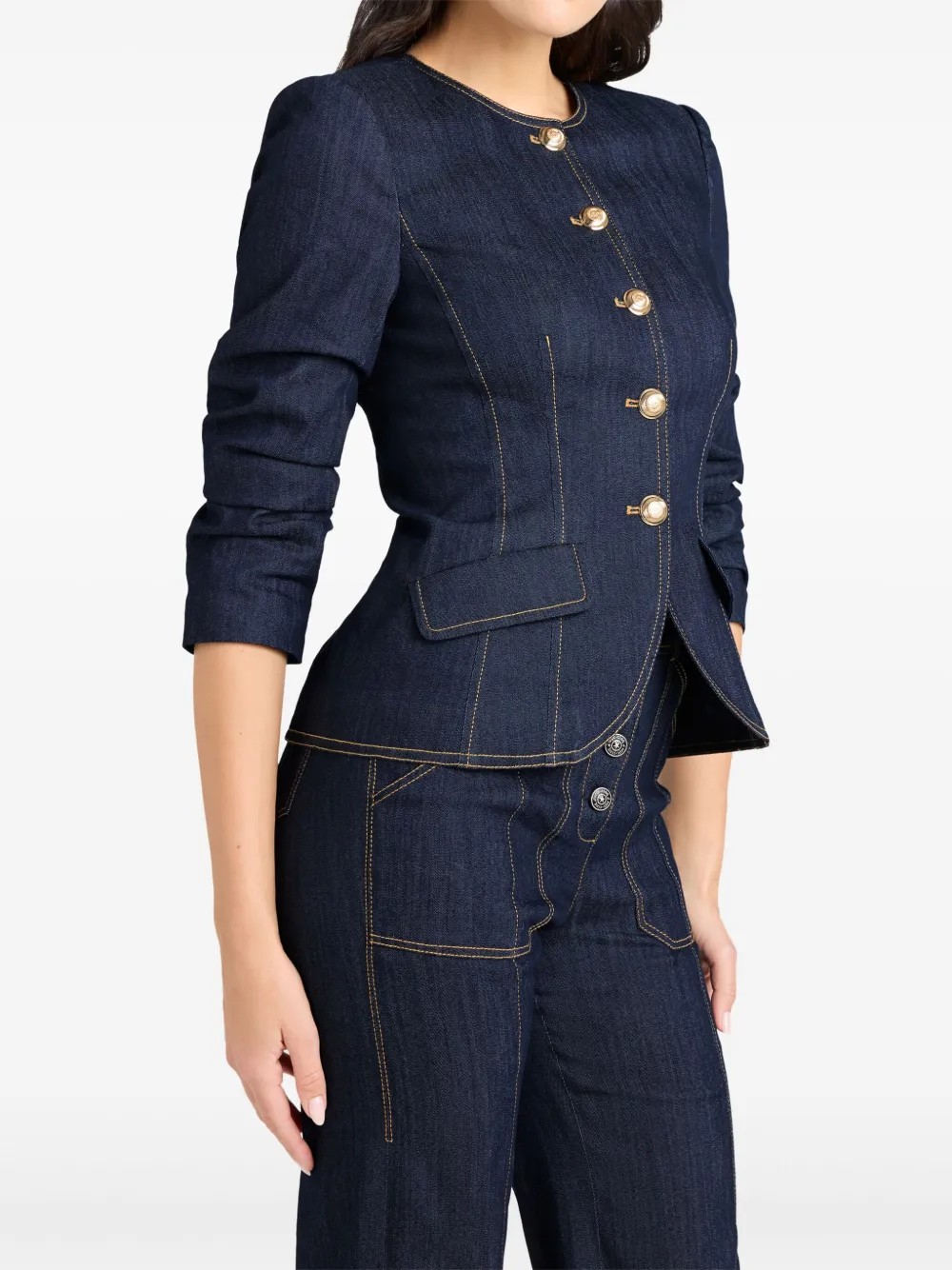 Cinq A Sept Chris jack met knoopsluiting Blauw