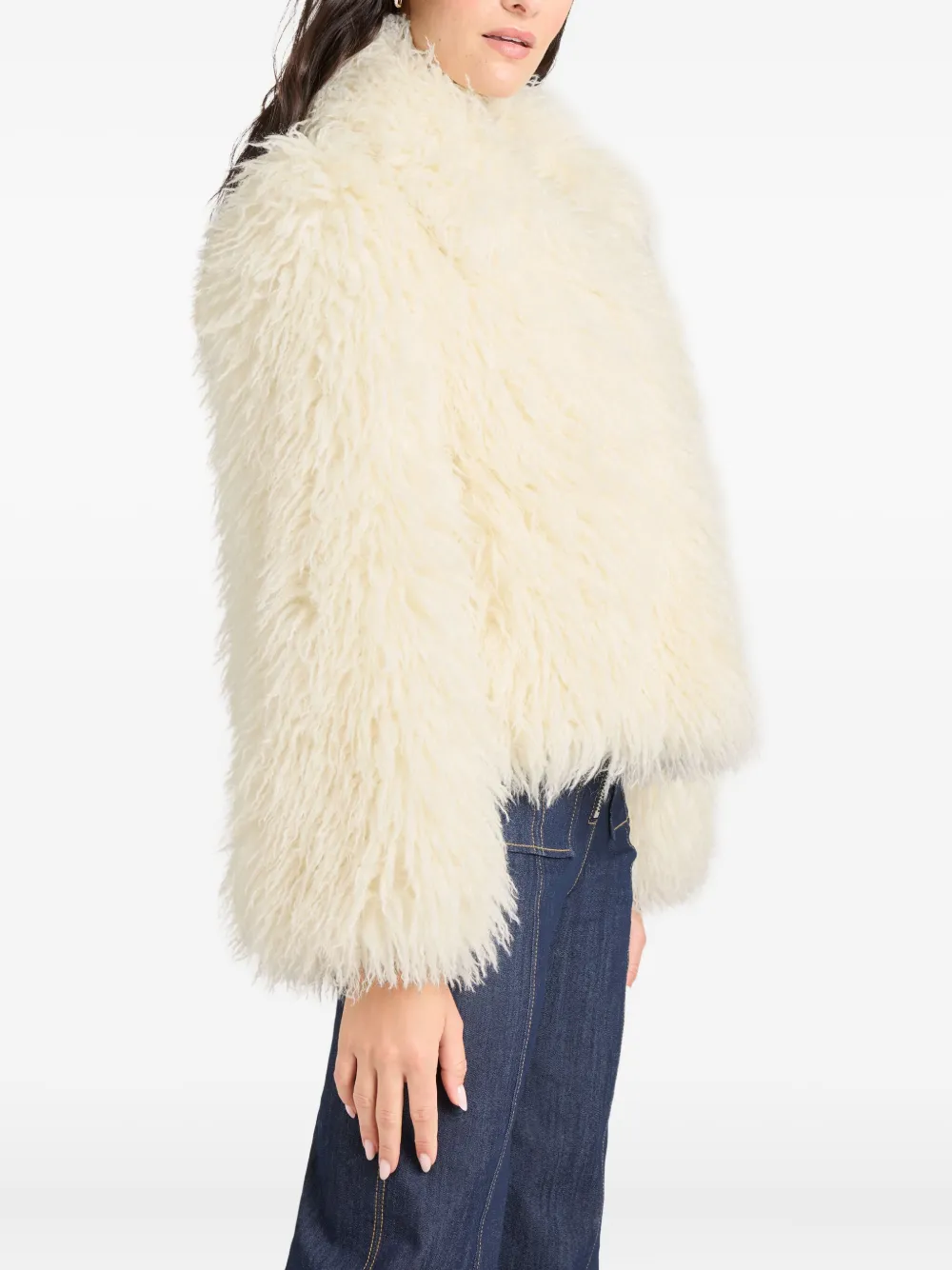 Cinq À Sept Geraldine Faux Fur Coat In Multi