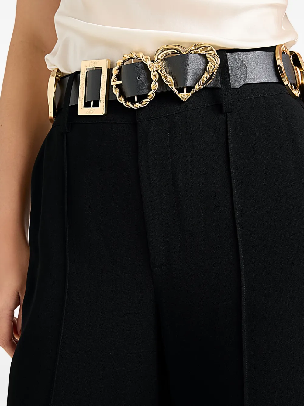 Cinq A Sept Ester broek met ceintuur Zwart