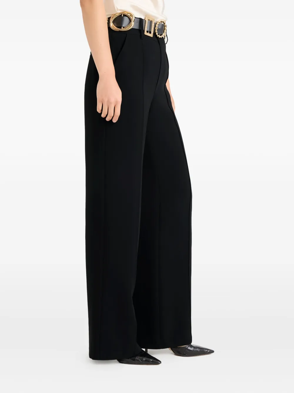 Cinq A Sept Ester broek met ceintuur Zwart