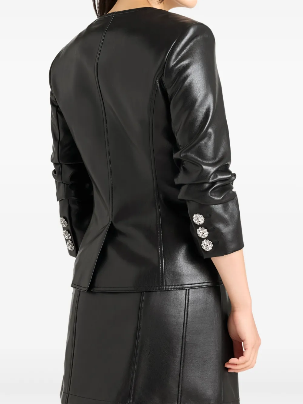 Cinq A Sept Chris jack met gesmockt detail Zwart