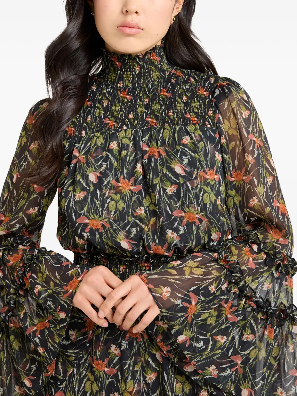 Cinq A Sept Windswept Meadow Kinsley jurk Zwart