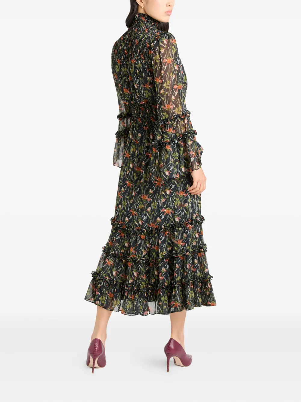 Cinq A Sept Windswept Meadow Kinsley jurk Zwart