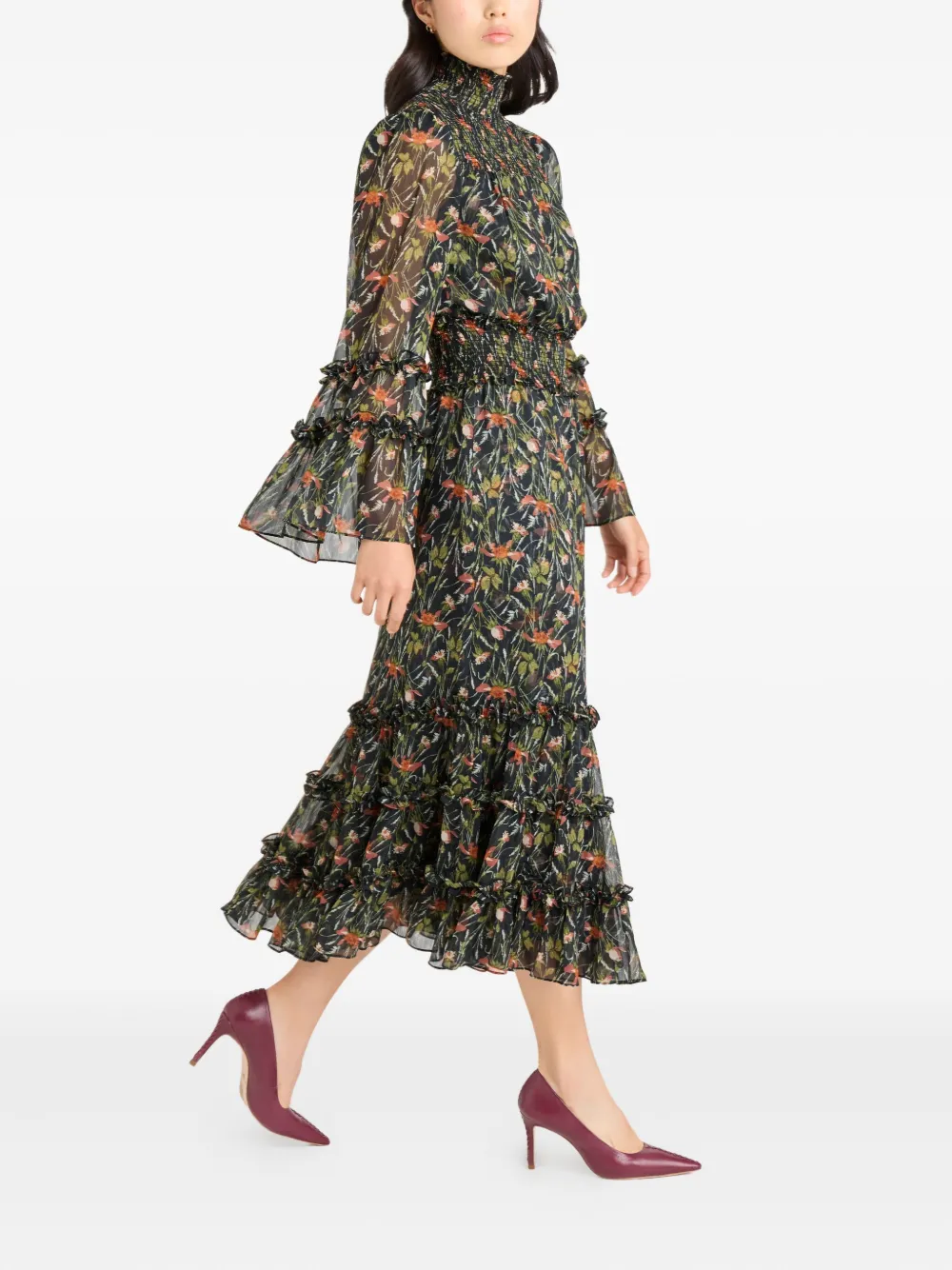 Cinq A Sept Windswept Meadow Kinsley jurk Zwart