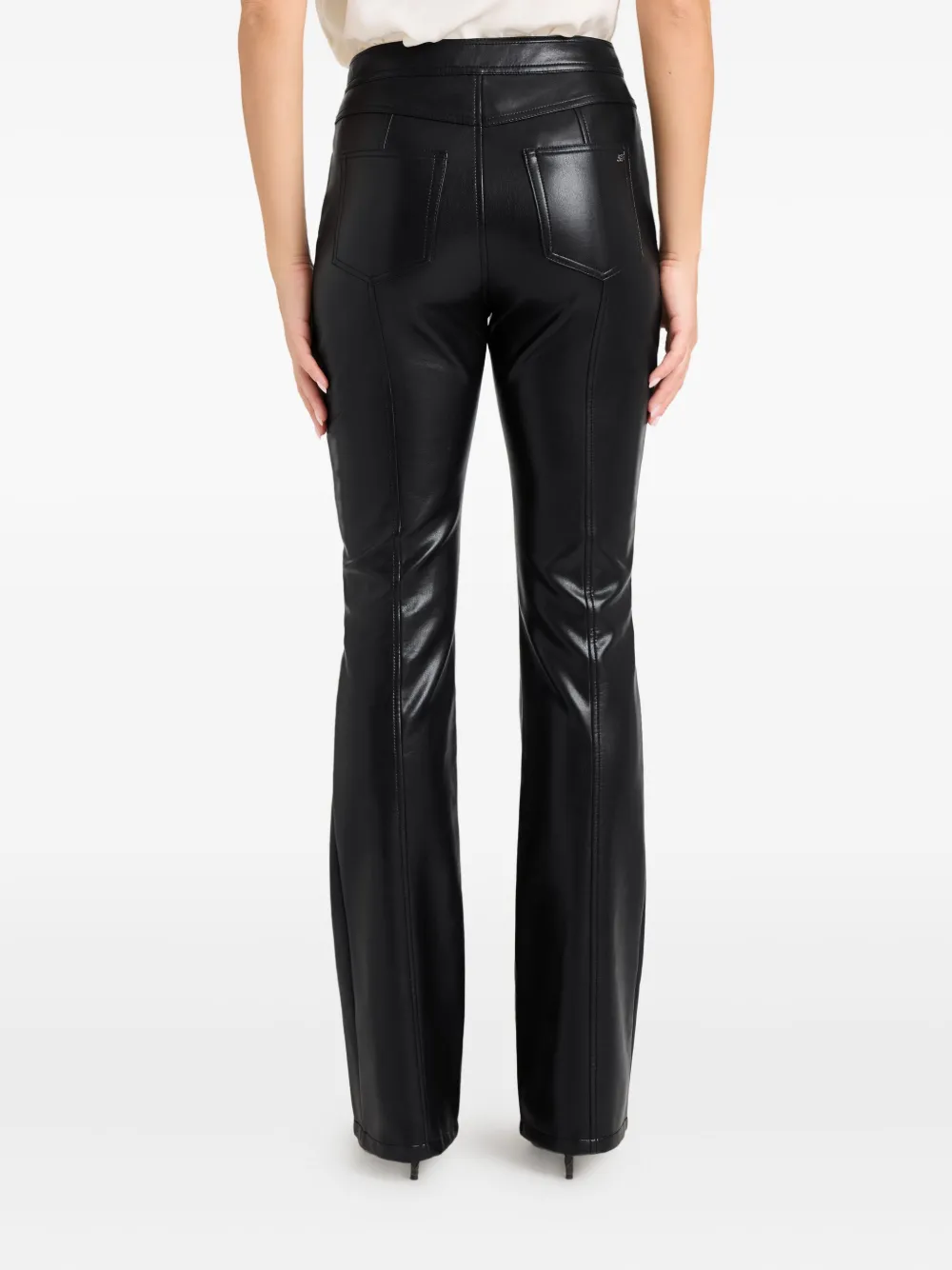 Cinq À Sept Sylvie Vegan-leather Trousers In Black