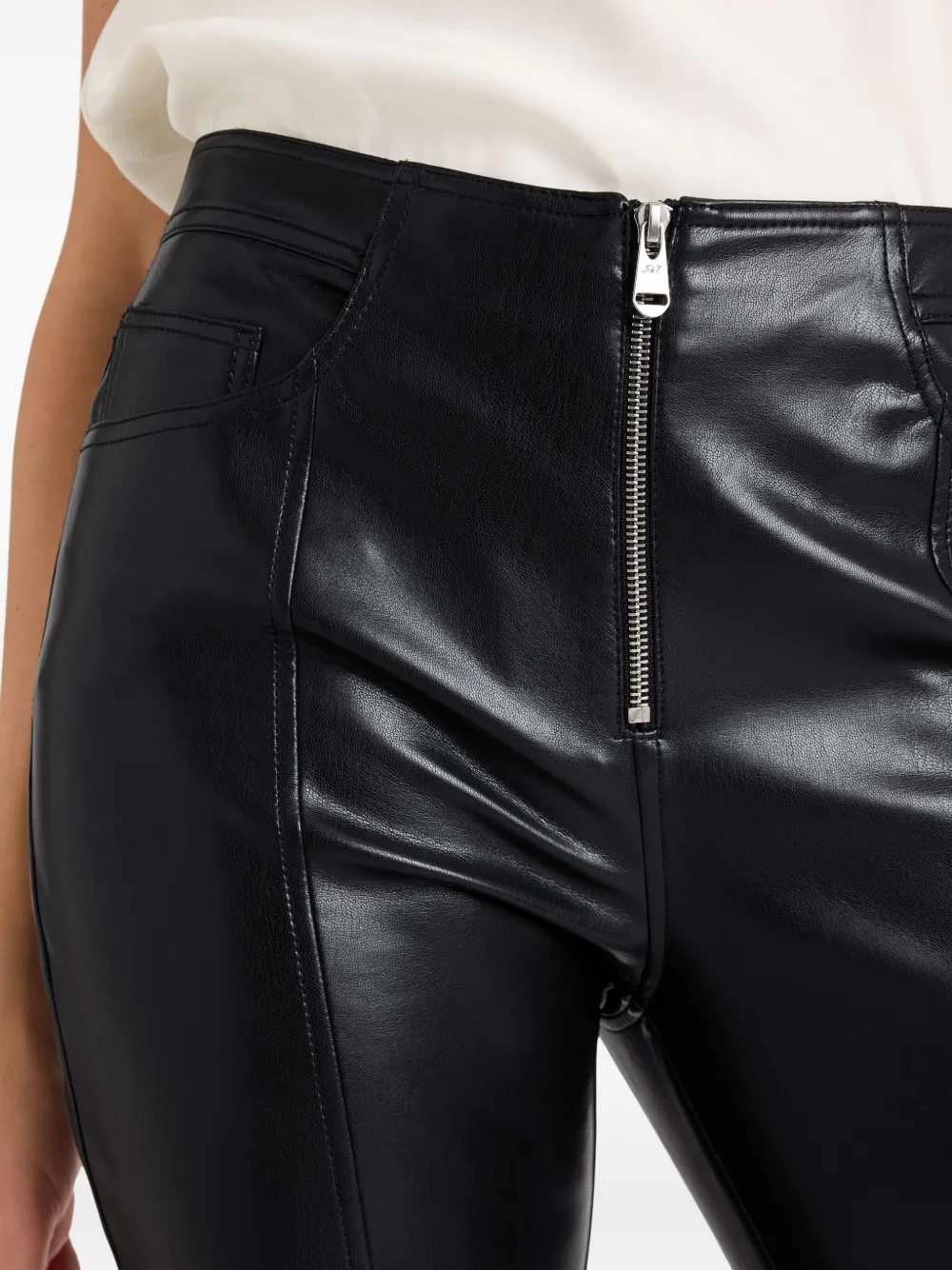 Cinq À Sept Sylvie Vegan-leather Trousers In Black