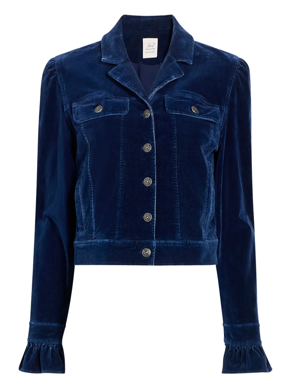 Cinq A Sept Deryn velvet Jacket | Blue | Image 1
