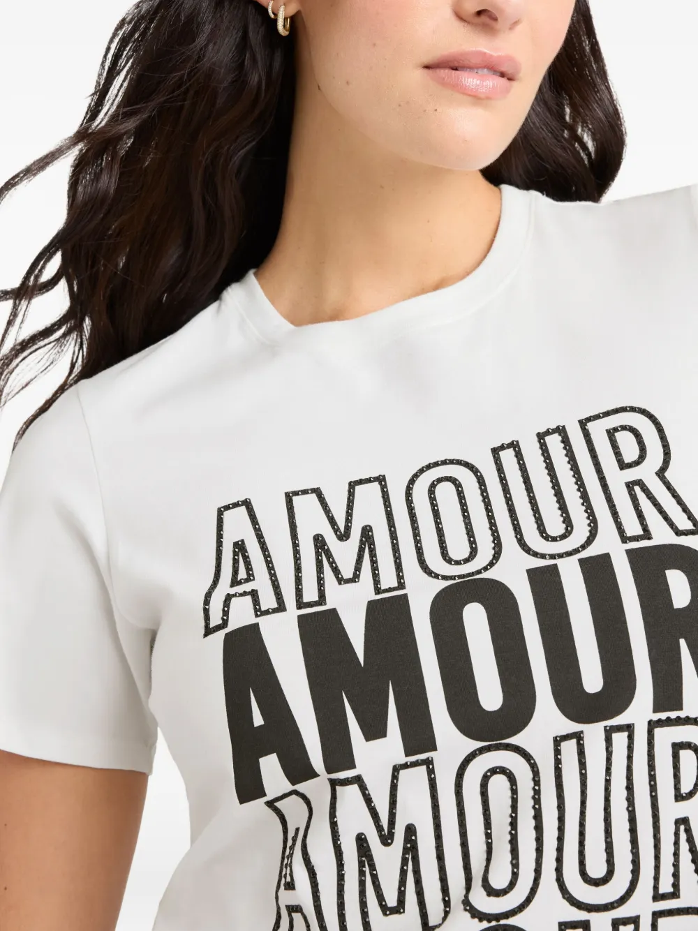 Cinq A Sept T-shirt met print Wit