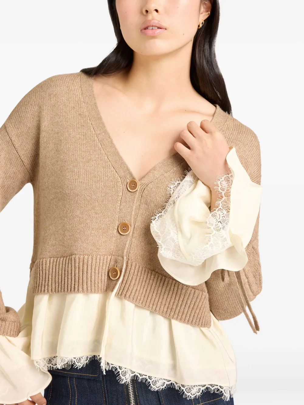 Cinq À Sept Atley Cardigan In Brown