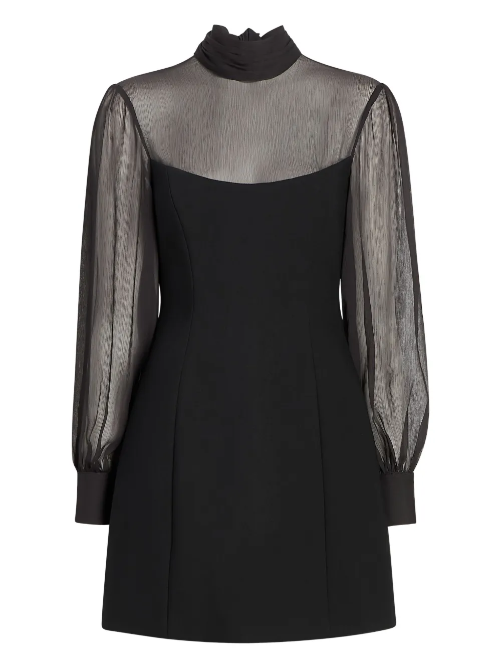 Cinq A Sept Fili long-sleeve mini dress - ブラック Cinq A Sept Fili long-sleeve mini dress - ブラック