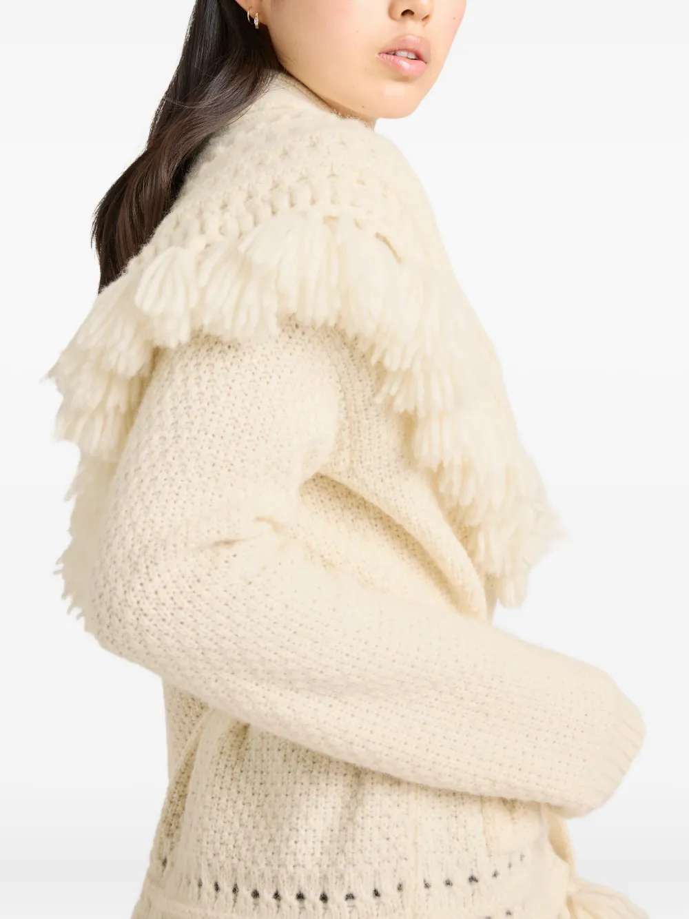 Cinq À Sept Asmi Tie-front Cardigan In Neutral
