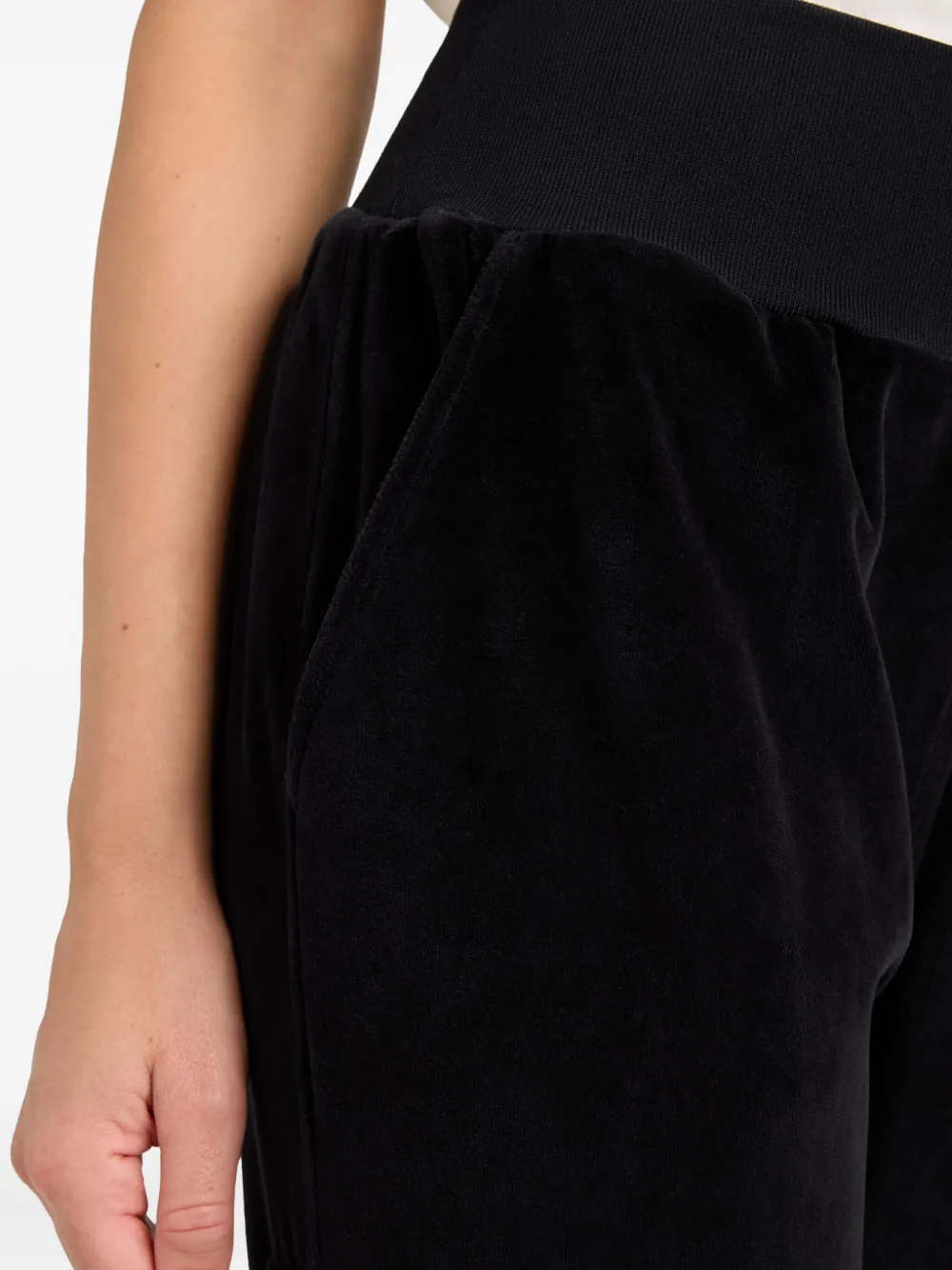 Cinq A Sept Giles fluwelen cargo broek Zwart