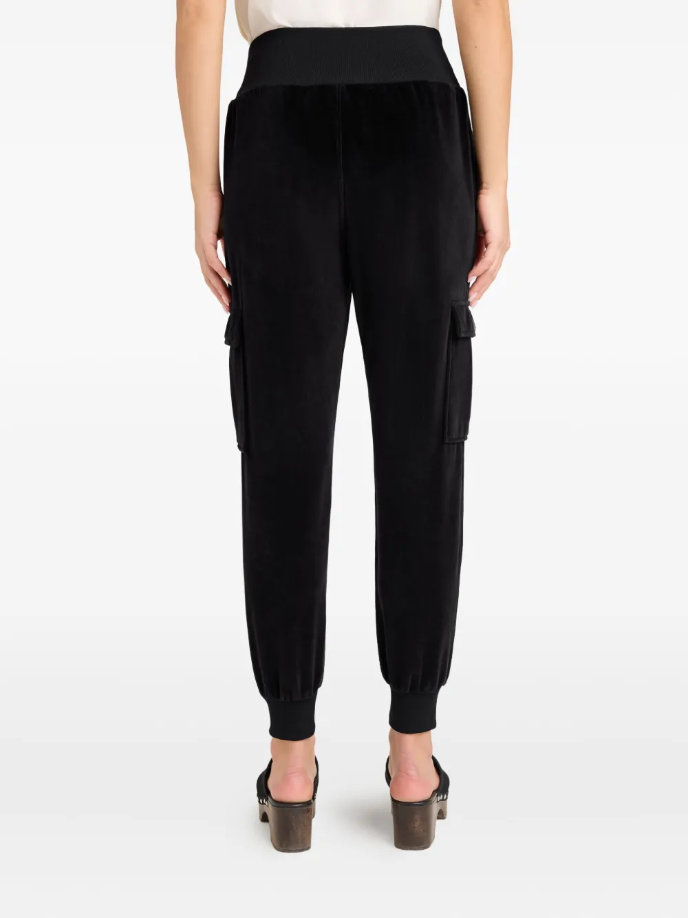 Cinq A Sept Giles fluwelen cargo broek Zwart