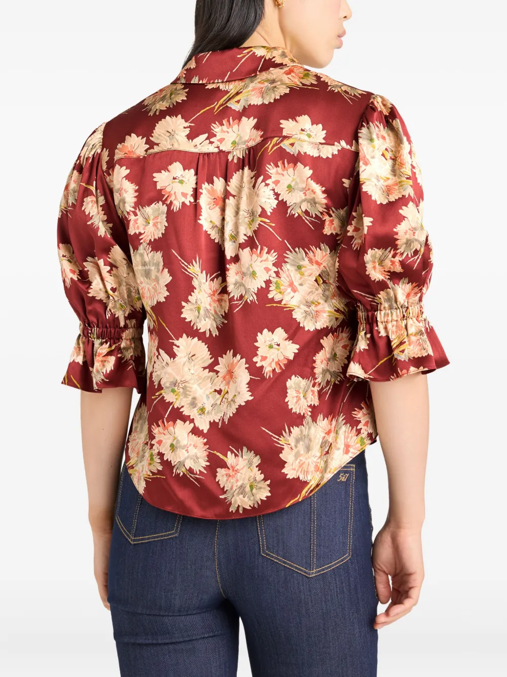 Cinq A Sept Mae Bouquet Fiona blouse Rood