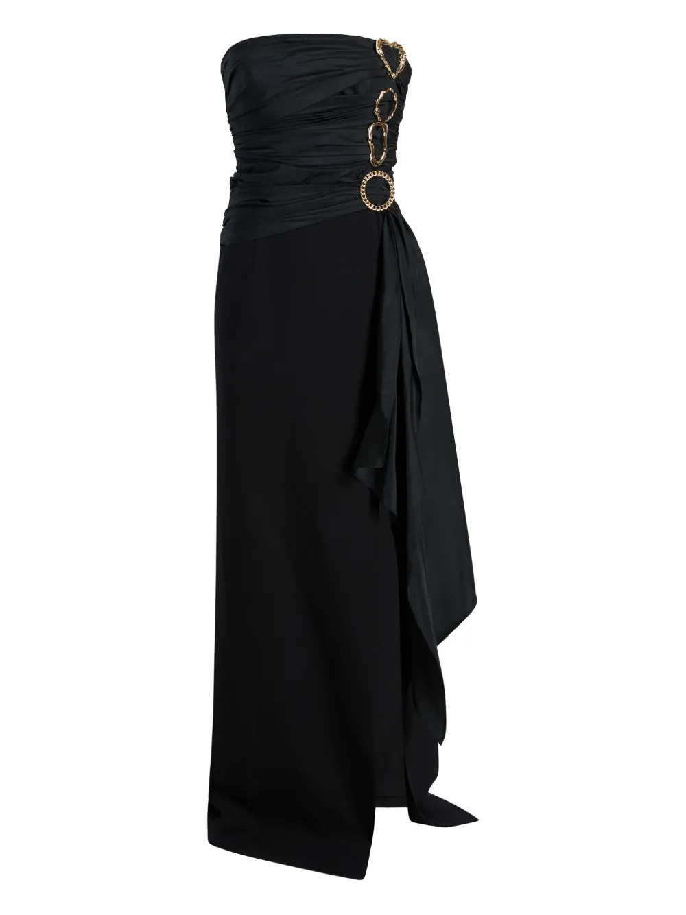 Cinq A Sept Baltra ring-detail gown - ブラック Cinq A Sept Baltra ring-detail gown - ブラック