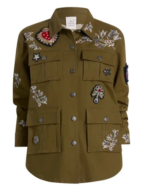 Cinq A Sept Vera embroidered-patch jacket