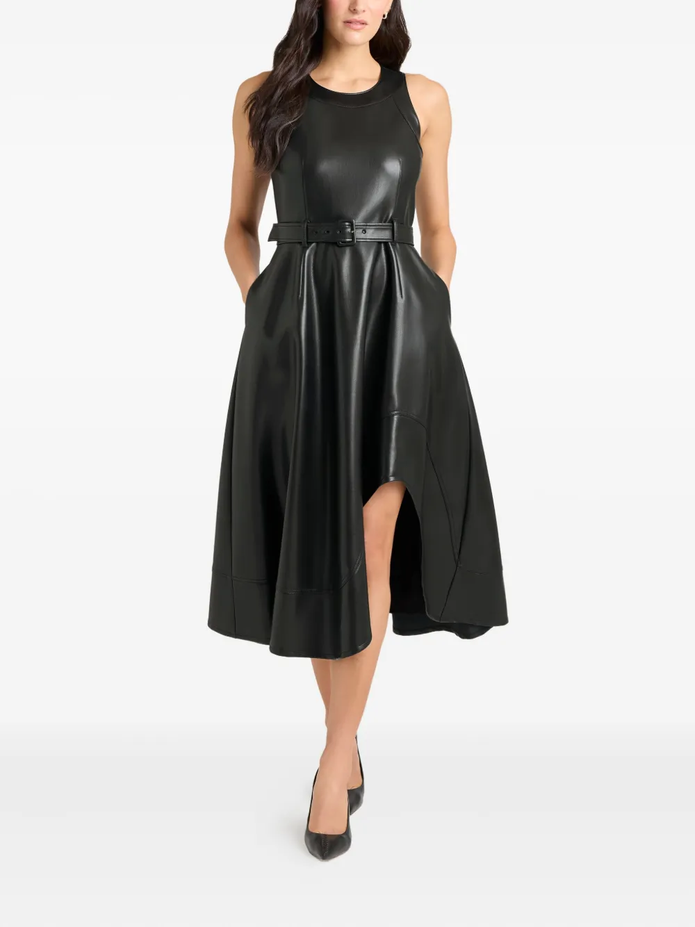 Cinq A Sept Zelda belted dress - Zwart