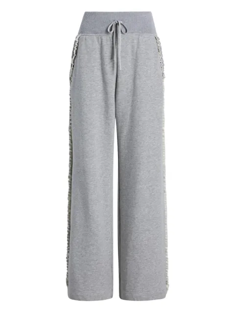Cinq A Sept pantalones de chándal Maddie con volantes