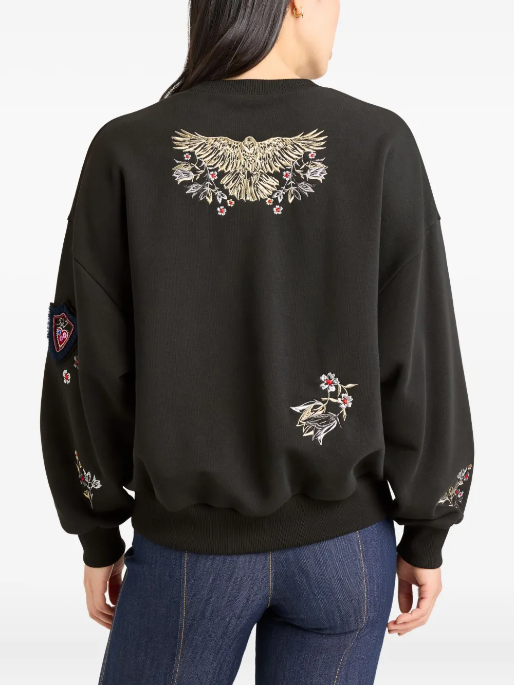 Cinq A Sept Heritage trui met borduurwerk Zwart