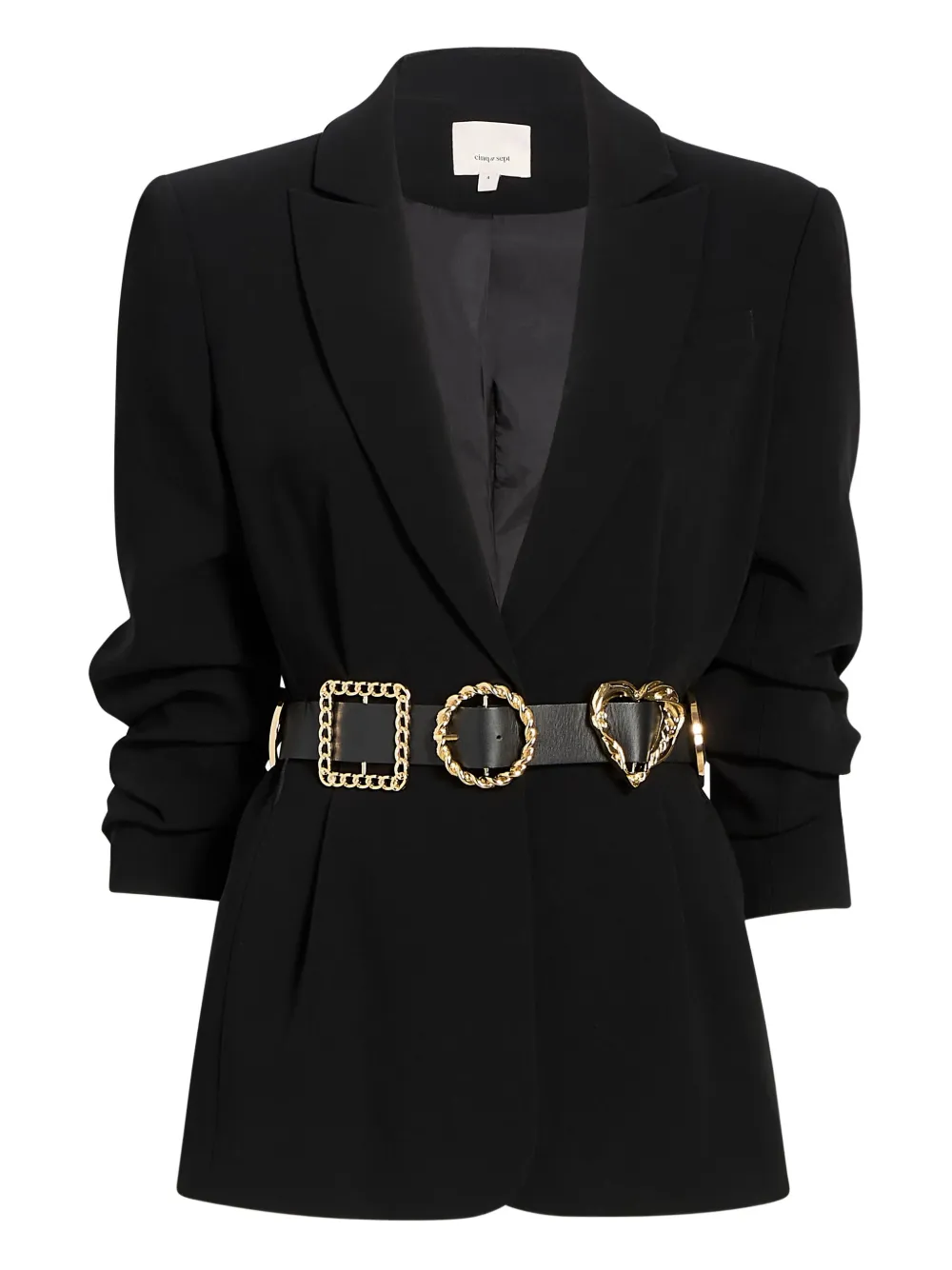 Cinq A Sept blazer Cheyenne con cinturón | negro | Image 1