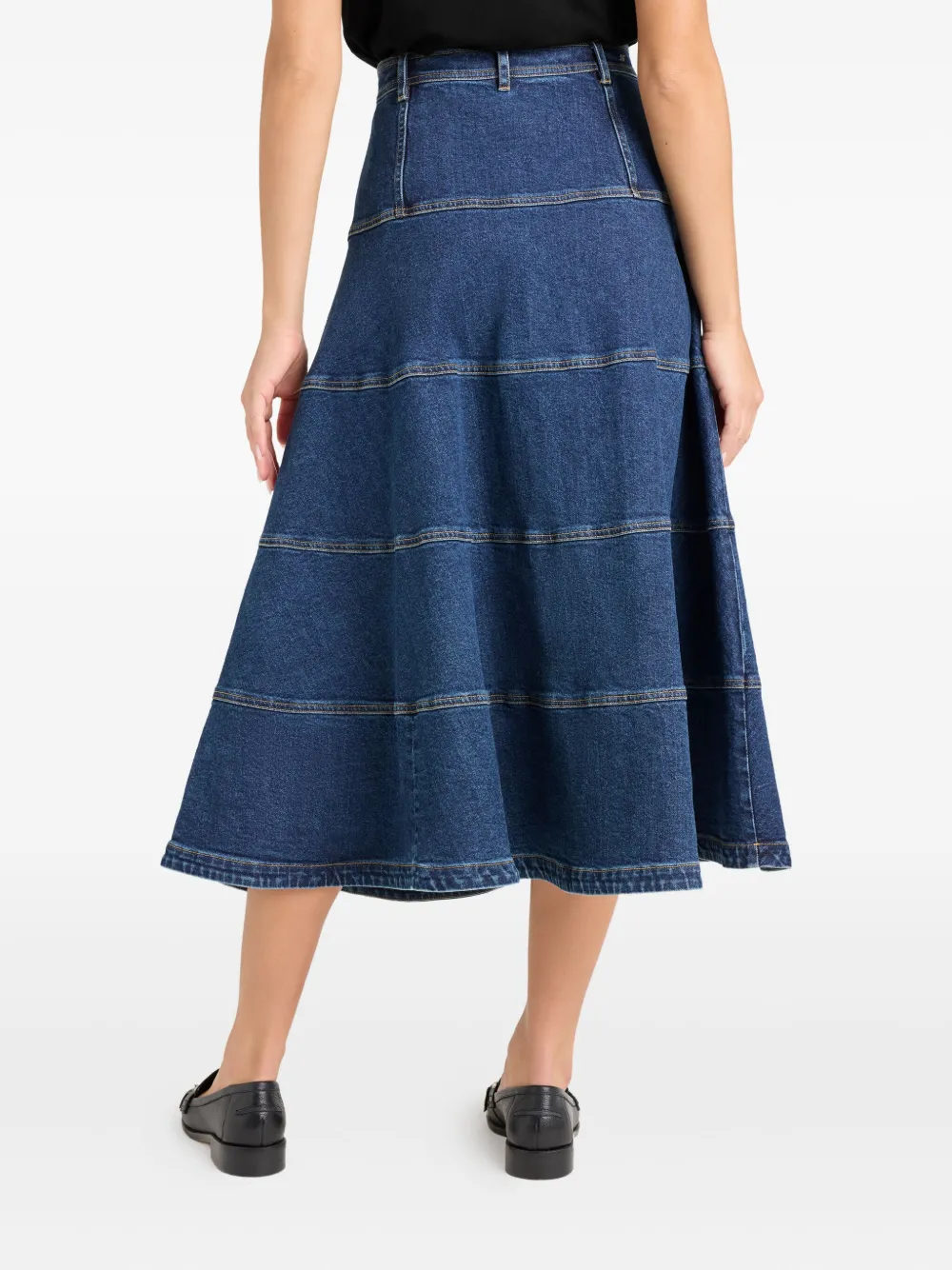 Cinq A Sept Wilhelmina maxi-rok Blauw