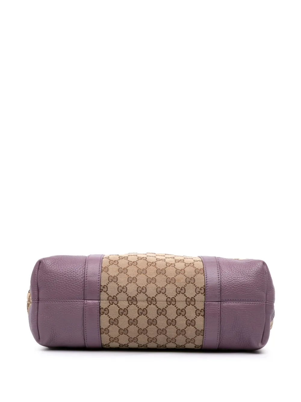 Pre-owned Gucci 2016-2025 Gg Canvas Miss Gg Tote Bag In Brown