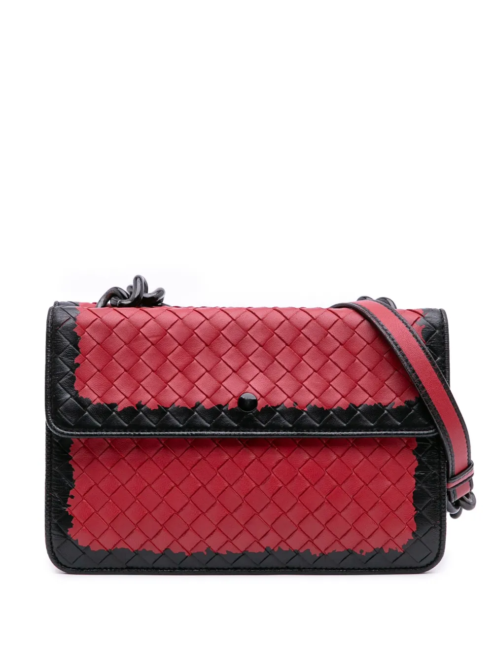 Bottega Veneta Pre-Owned 2012-2025 Nappa Intrecciato Glass shoulder bag | Red | Image 1