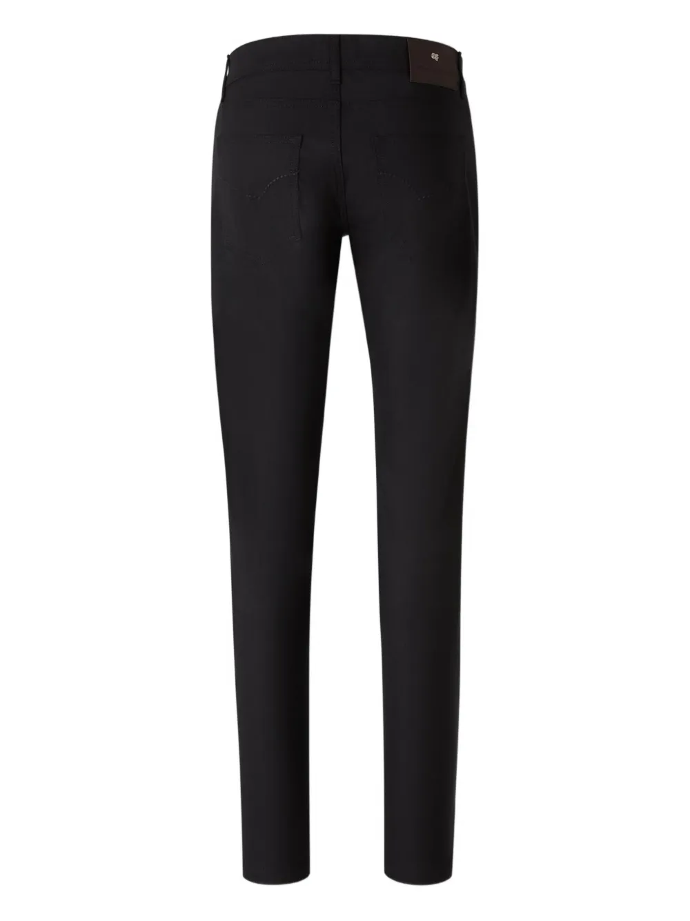 Marco Pescarolo logo-patch jeans - Zwart