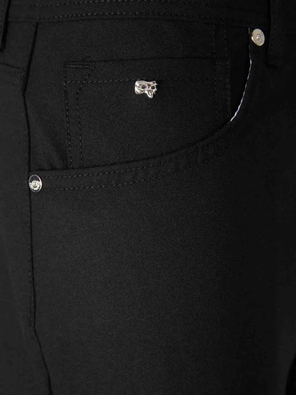 Marco Pescarolo Logo-patch Jeans In Black