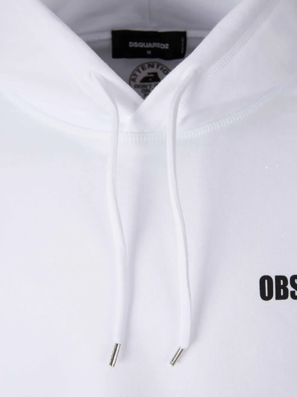 Dsquared2 Logo-printed Drawstring Hoodie In White