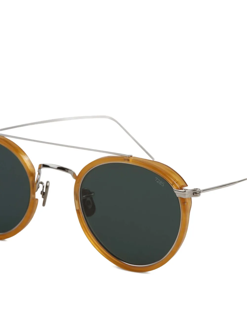 Eyevan7285 Zonnebril met rond montuur Zilver