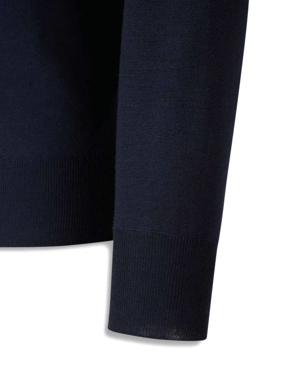 Canali high-neck zip-front cardigan Blauw