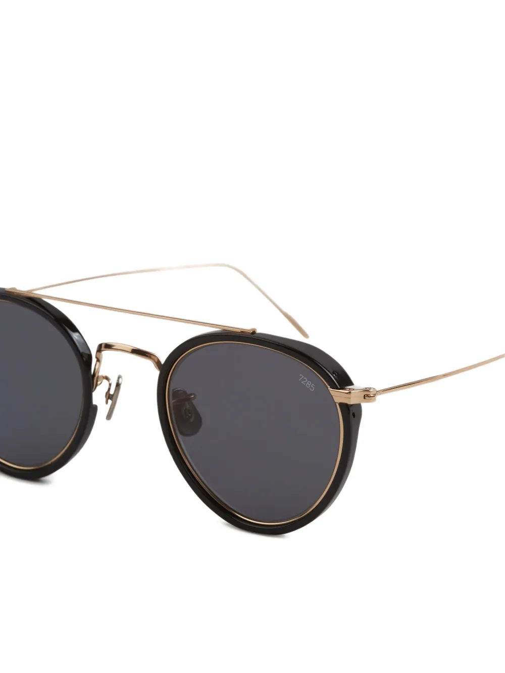 Eyevan7285 Zonnebril met rond montuur Goud