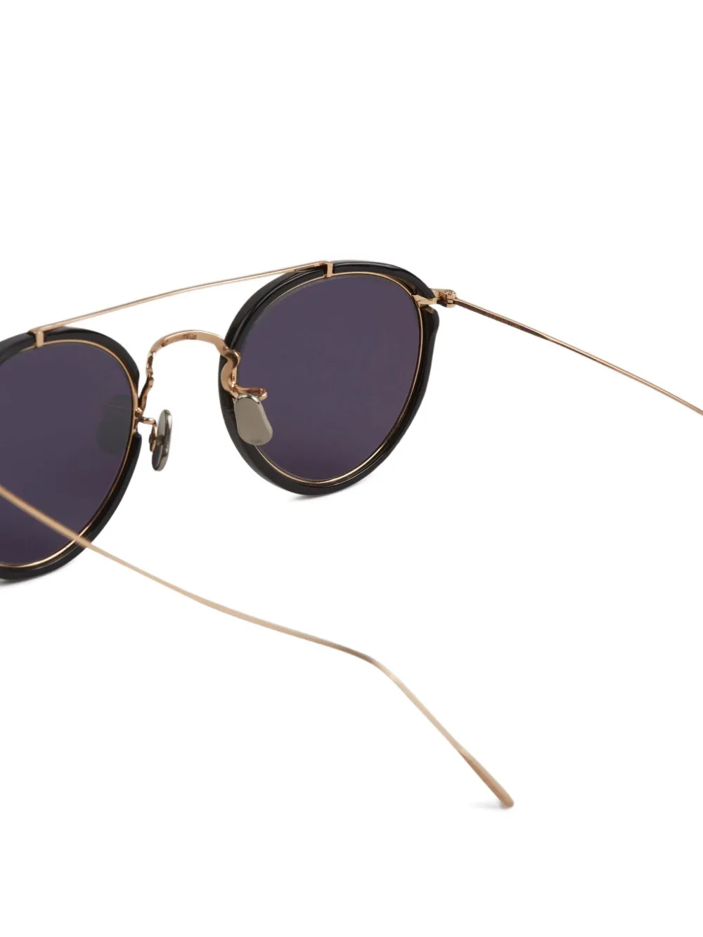 Eyevan7285 Zonnebril met rond montuur Goud