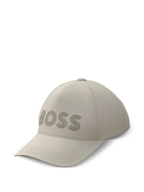 BOSS logo-print cap